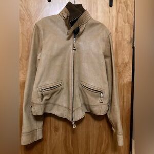 Rare! NWT Vintage Jean Paul Gaultier Goat Skin/Leather Jacket Sz 42/M